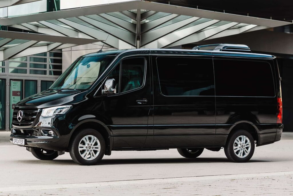 Mercedes Benz Sprinter Klasse Luxus Van für 8 Sitzer mieten München mit Chauffeur