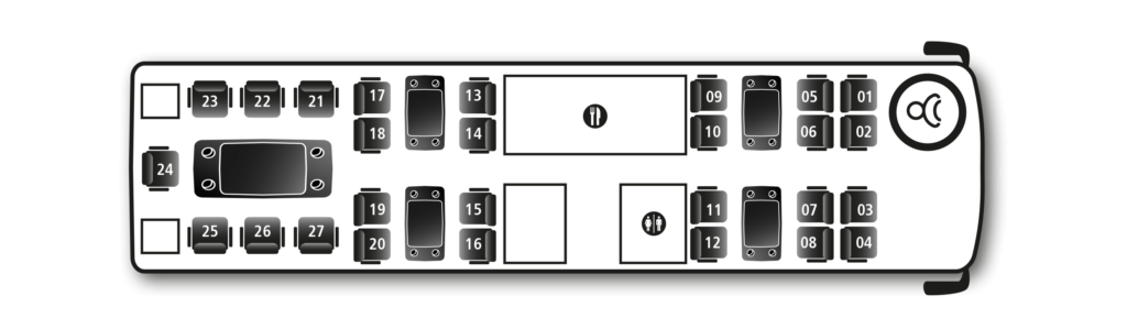 Bilder von Luxus Reisebus Neoplan Cityliner Platin floorplan