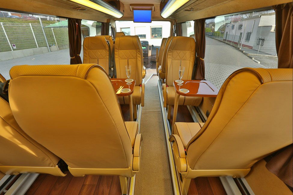 Munich Airport Shuttle Service - Example of our luxurious Mercedes Benz Sprinter Jet Vans